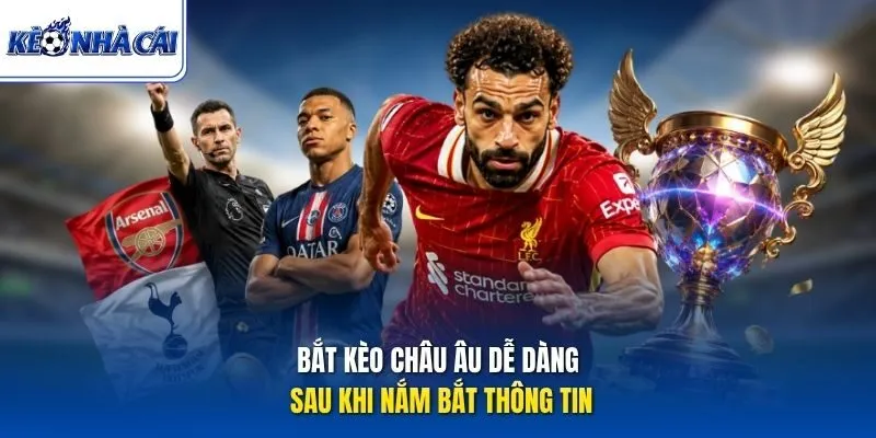 Bắt kèo Châu Âu dễ dàng sau khi nắm bắt thông tin